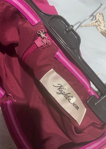 Pembe Straplez balık Abiye Elbise - Görsel 3