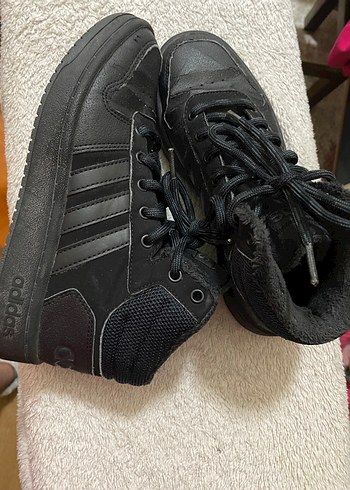 Siyah kadın Adidas  Spor kısa bot Ayakkabı - Görsel 3