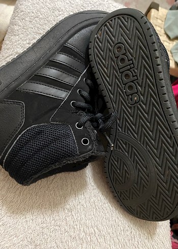 Siyah kadın Adidas  Spor kısa bot Ayakkabı - Görsel 4