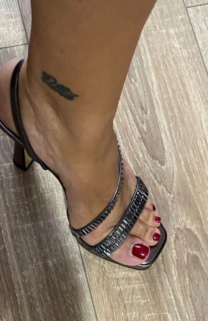 Parlak gümüş  Topuklu sandalet - Görsel 3