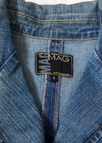 Düğmeli Kadın Mavi Denim Ceket - Görsel 2
