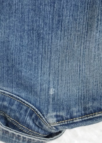 Düğmeli Kadın Mavi Denim Ceket - Görsel 6