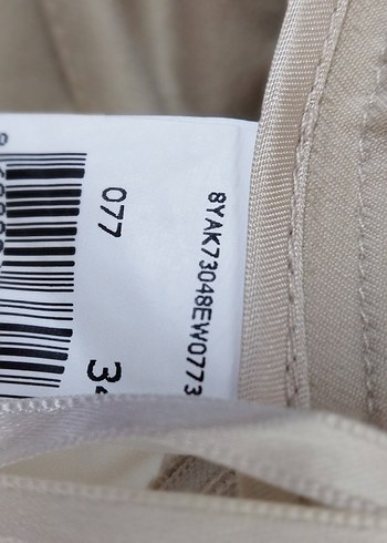 Bej Piliseli Midi etek - Görsel 3