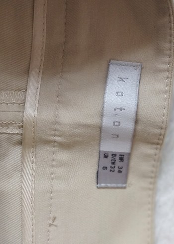 Bej Piliseli Midi etek - Görsel 2