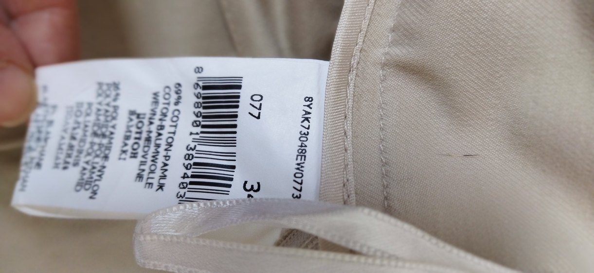 Bej Piliseli Midi etek - Görsel 3