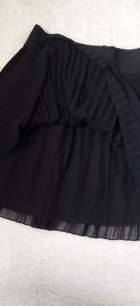 Siyah Pileli Midi Etek - Görsel 3