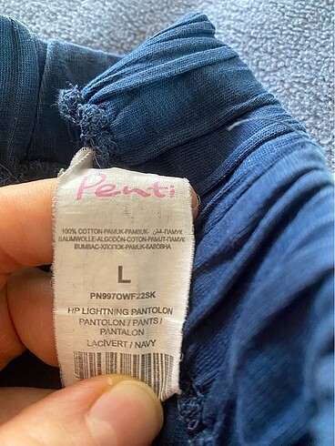 l Beden lacivert Renk Penti pantolon