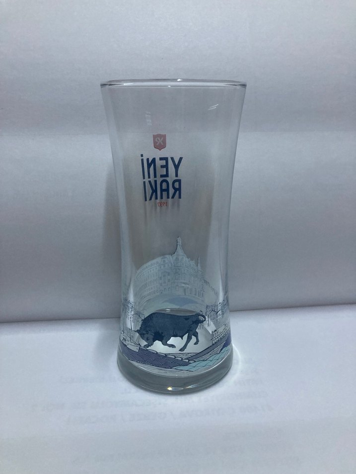 Yeni Rakı Yazılı 6'lı Kadıköy boğası Bardak Seti - Görsel 2