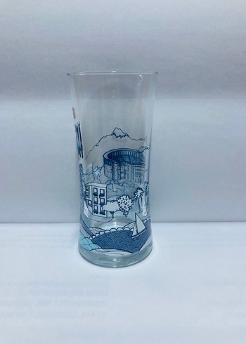 Yeni Rakı Mavi Desenli Bardak - Görsel 3