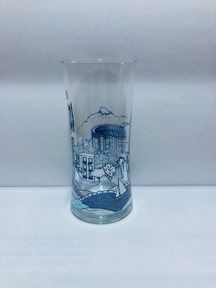 Yeni Rakı Mavi Desenli Bardak - Görsel 3