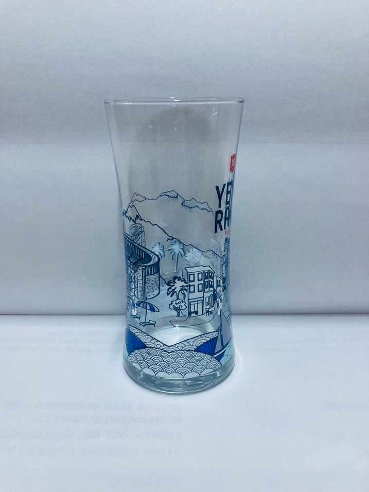 Yeni Rakı Mavi Desenli Bardak - Görsel 4