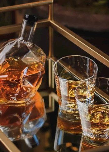 Nude Glass Memento Mori Whisky Bottle - Görsel 2