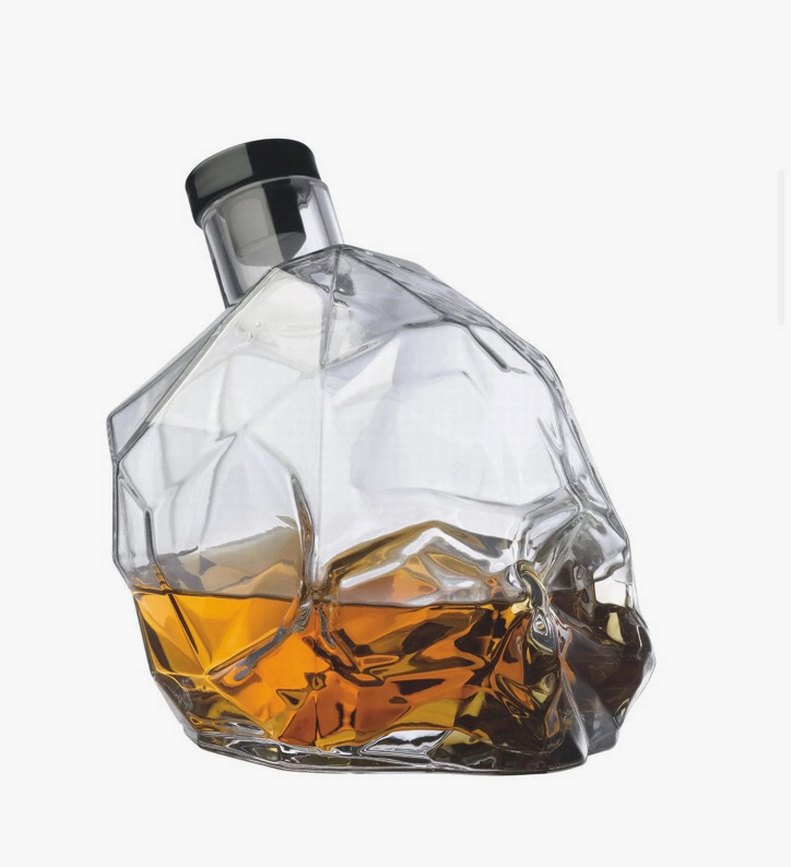 Nude Glass Memento Mori Whisky Bottle - Görsel 3