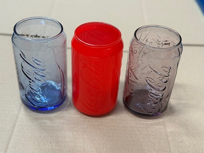  Coca Cola teneke şeklinde bardak koleksiyonluk
