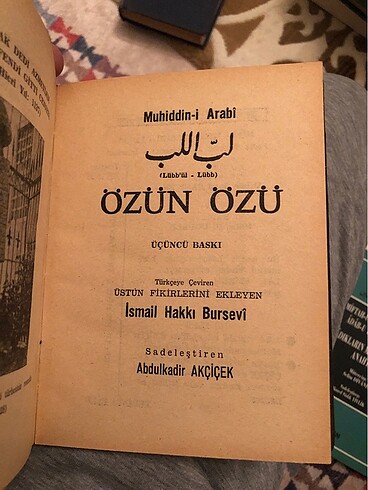  Özün Özü-Lübbül Lübb İbn Arabi