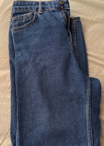 Diğer Mavi Midi Boy Regular Fit Kadın Denim Pantolon