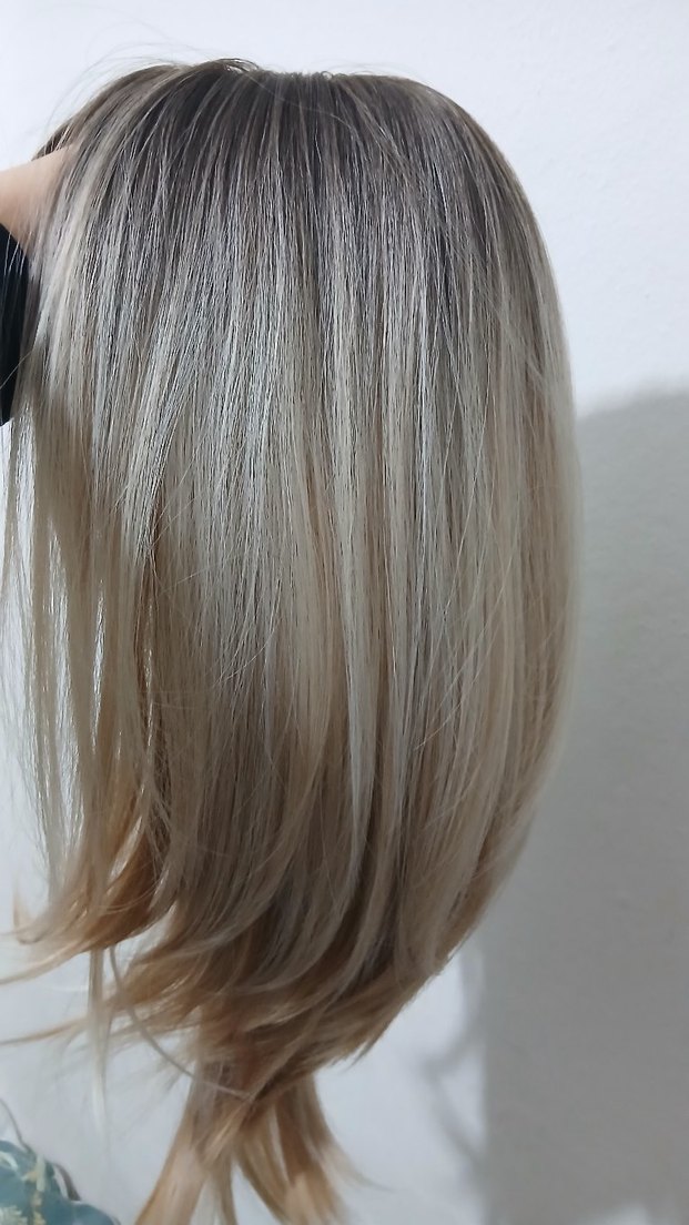 50cm Sarı Peruk - Görsel 4