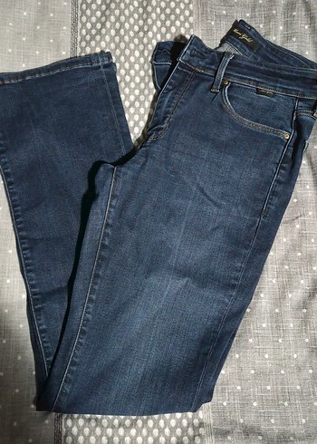 Düz Paça Koyu Mavi Jean - Görsel 2