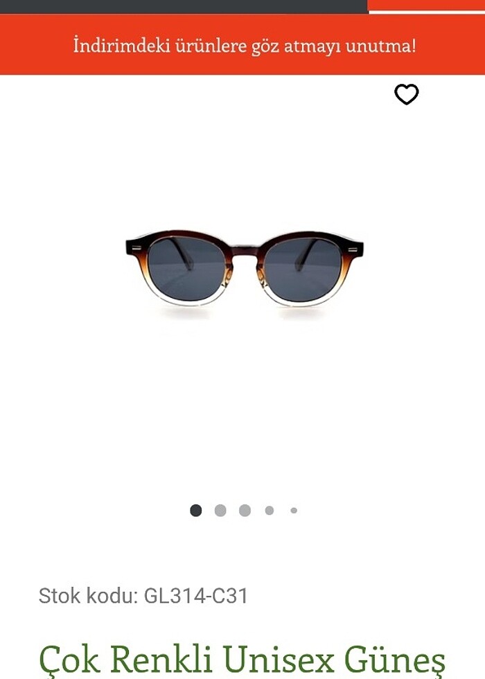 Unisex Ombre Güneş Gözlüğü - Görsel 2