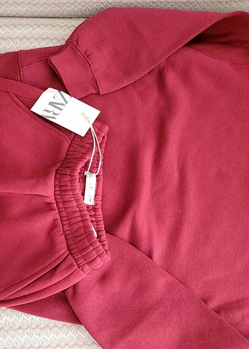 9 Yaş Beden bordo Renk Bordo Rahat Kesim Eşofman Altı