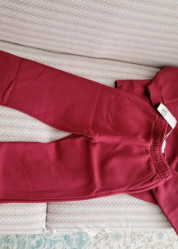 Bordo Rahat Kesim Eşofman Altı