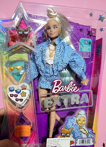 Beden Renk Barbie extra mavi takımlı bebek