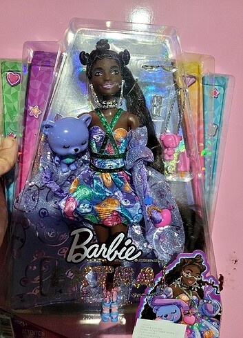 Barbie Barbie mor elbiseli zenci