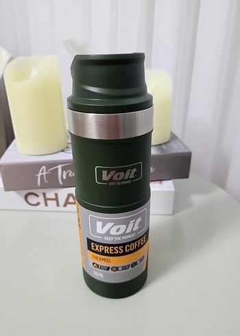 Voit Express Coffee Termos 510 ml Koyu Haki - Görsel 4