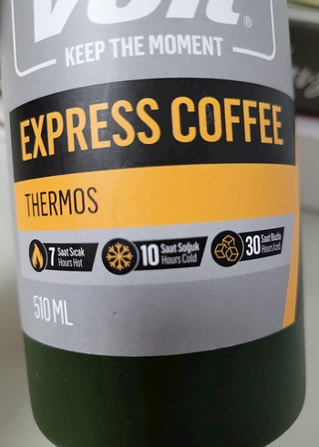 Voit Express Coffee Termos 510 ml Koyu Haki - Görsel 2