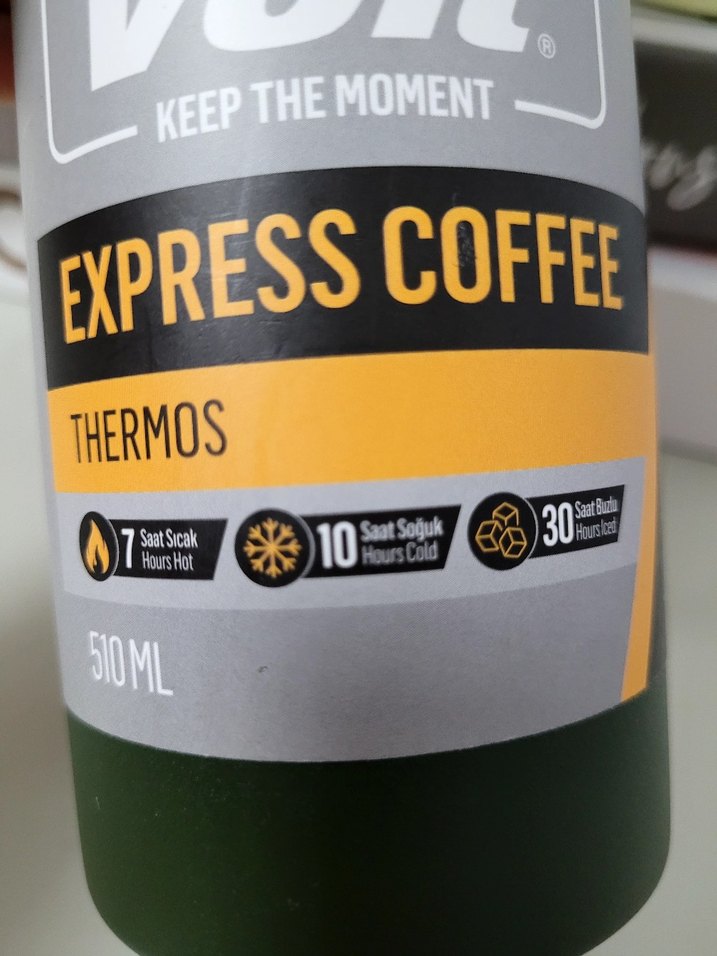 Voit Express Coffee Termos 510 ml Koyu Haki - Görsel 2