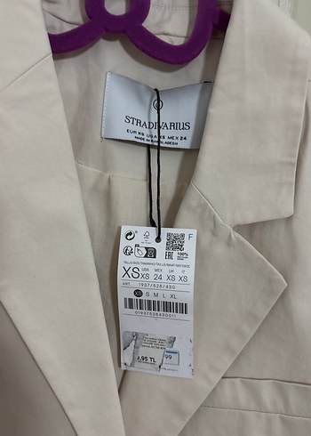 Düğmeli Bej Kadın Blazer Ceket - Görsel 2