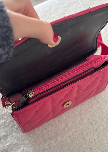 Pembe Kemerli Kadın Çanta - Görsel 3