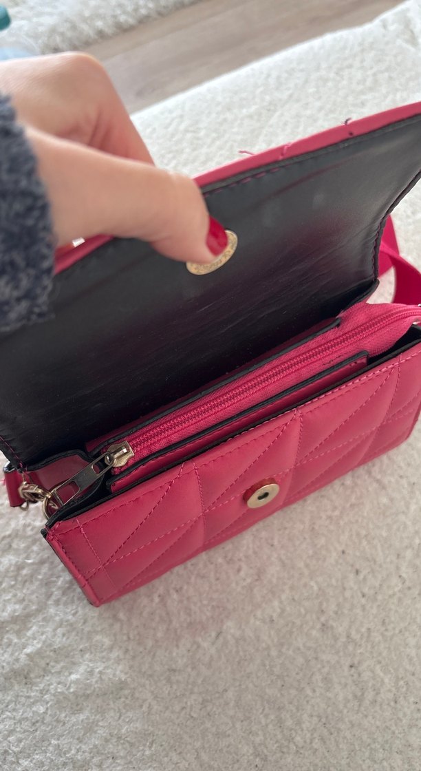 Pembe Kemerli Kadın Çanta - Görsel 3