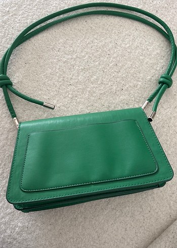 Yeşil Deri Kadın Çanta - Görsel 2