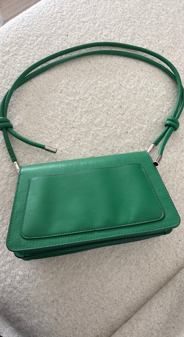 Yeşil Deri Kadın Çanta - Görsel 2