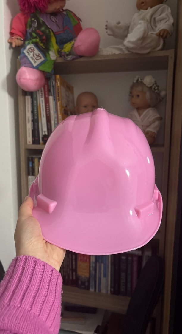 Pastel Pembe Minimalist Motosiklet Kaskı - Görsel 2