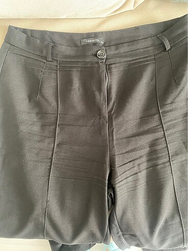 xl Beden Nervür dikişli kumaş pantolon
