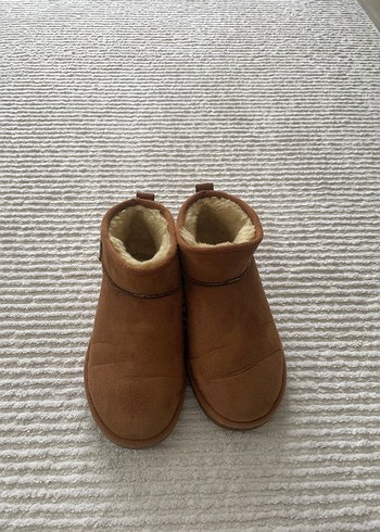 37 Beden Kürklü Taba Kadın Süet UGG Bot