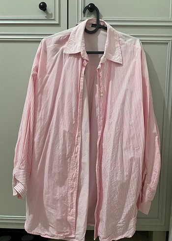 STRADİVARİUS Pembe Gömlek - Görsel 2