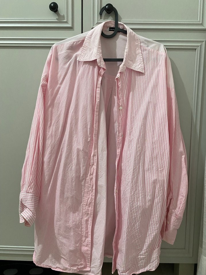 STRADİVARİUS Pembe Gömlek - Görsel 2