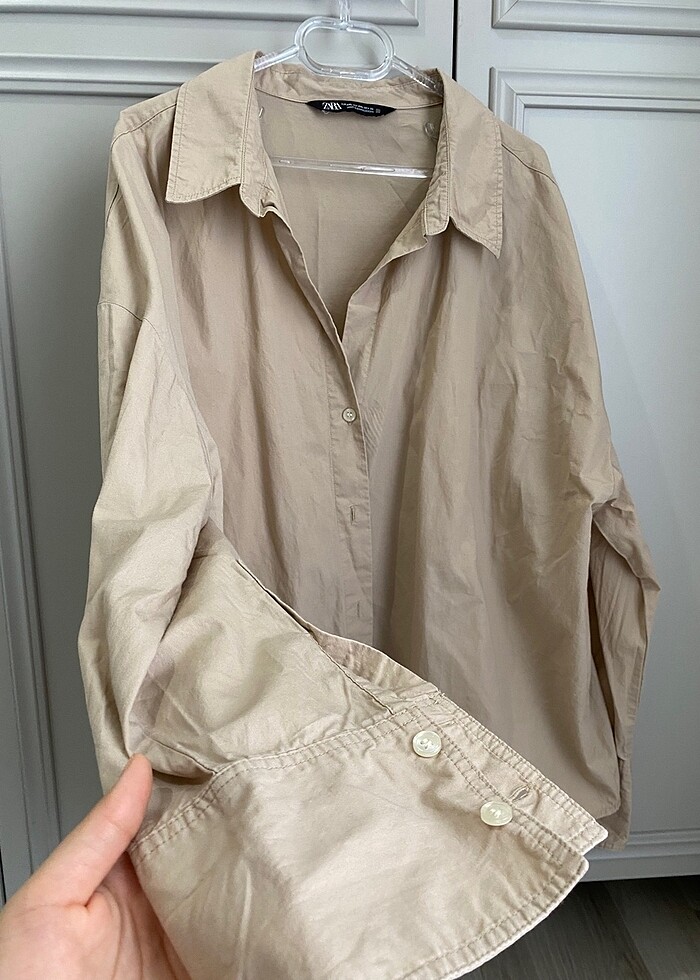 Zara Oversize Gömlek - Görsel 2