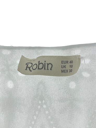 40 Beden beyaz Renk Robin Uzun Elbise %70 İndirimli.