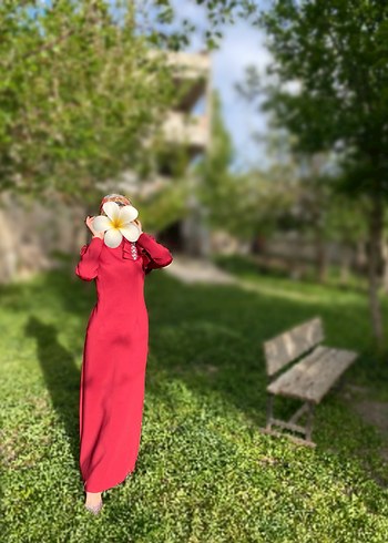 Abiye Bordo Drapeli Uzun Kadın abiye