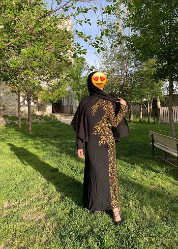 m Beden Siyah Drapeli Uzun Kollu Gotik Elbise