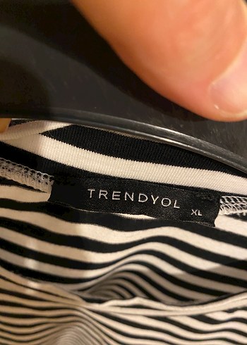 Trendyol & Milla Uzun Kollu Çizgili Uzun Elbise