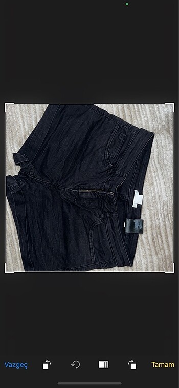 H&M siyah kot şort