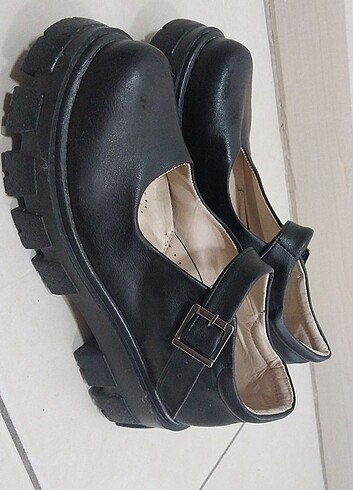 39 Beden siyah Renk Siyah Mary Jane Ayakkabı