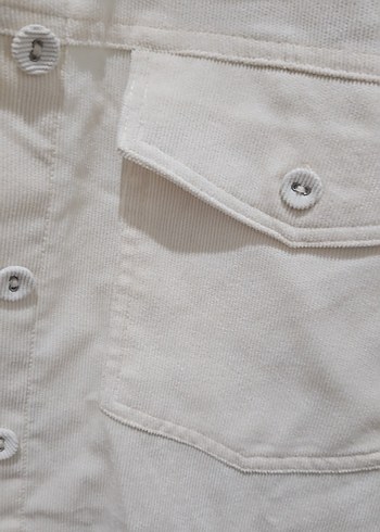 stradivarius kadife gömlek - Görsel 2