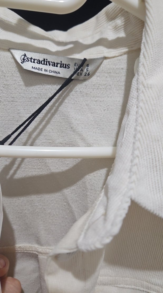 stradivarius kadife gömlek - Görsel 4