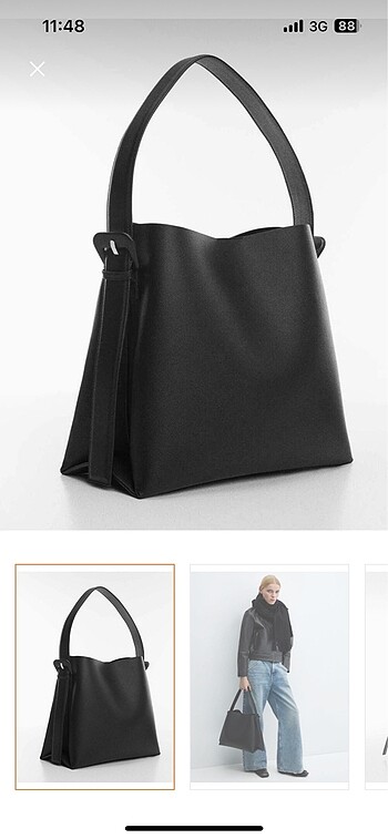 Mango Toka Detaylı Shopper Çanta